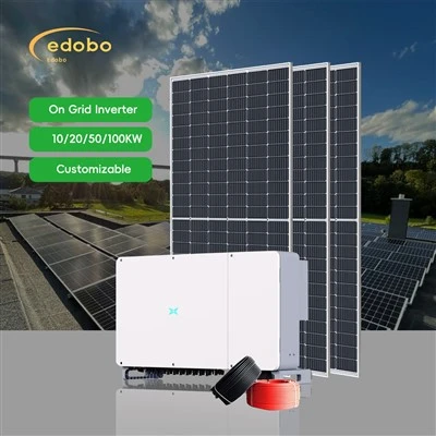 50kW uz režģa saules enerģijas sistēmas komponentiem